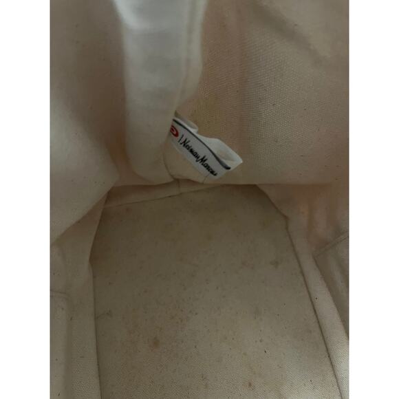 Oscar de la Renta | Floral Lace Cream Canvas Bag Neiman Marcus - Picture 8 of 9